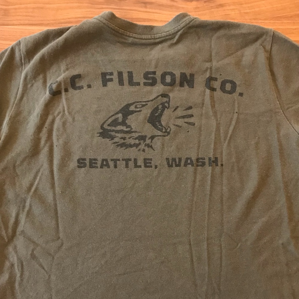 Filson T-Shirt Men’s Size Small Green USA Made